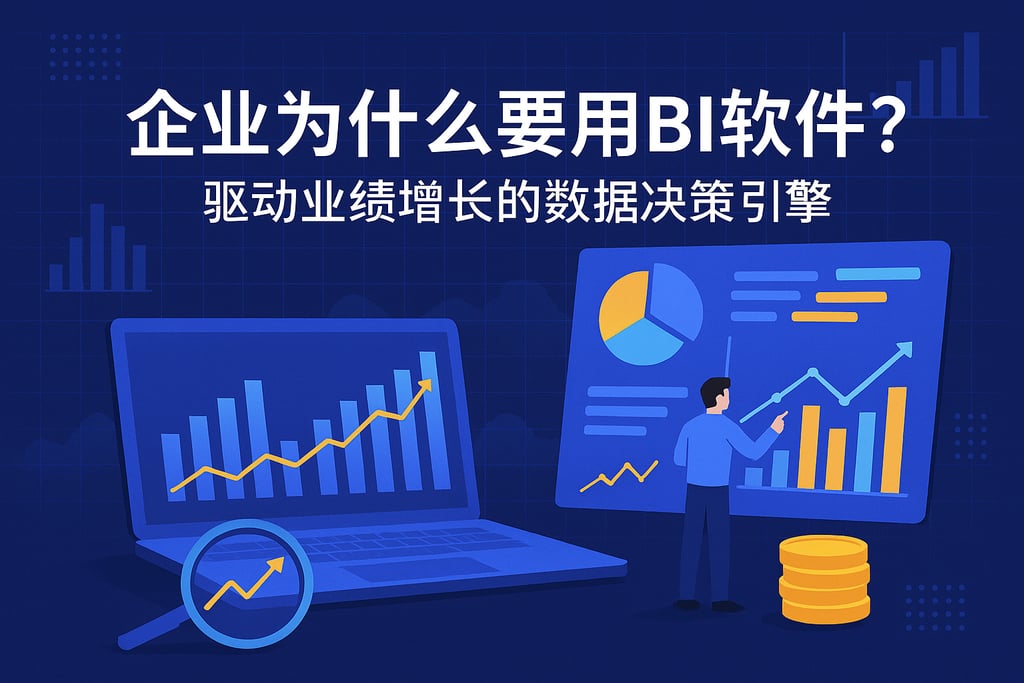 企业为什么要用BI软件？驱动业绩增长的数据决策引擎"